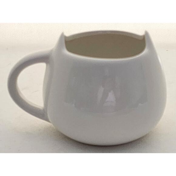 MUG/CUP-White-Cat Face-Cat Ears-Unique-Desk Accessory-Holds 16 oz/2 Cups - Picture 2 of 8